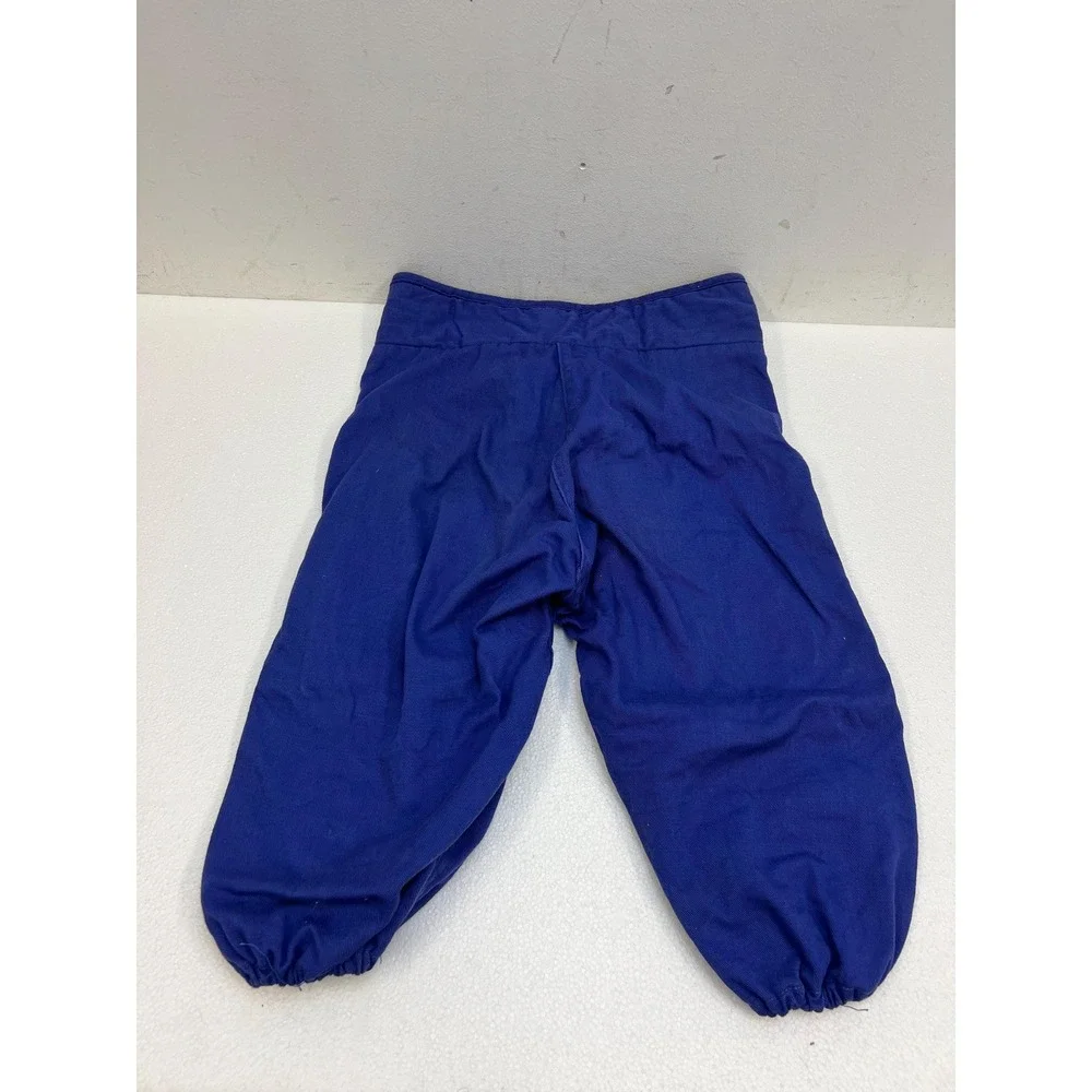 Vintage Football Pants PADDED Blue Striped pee wee child sports wall art decor